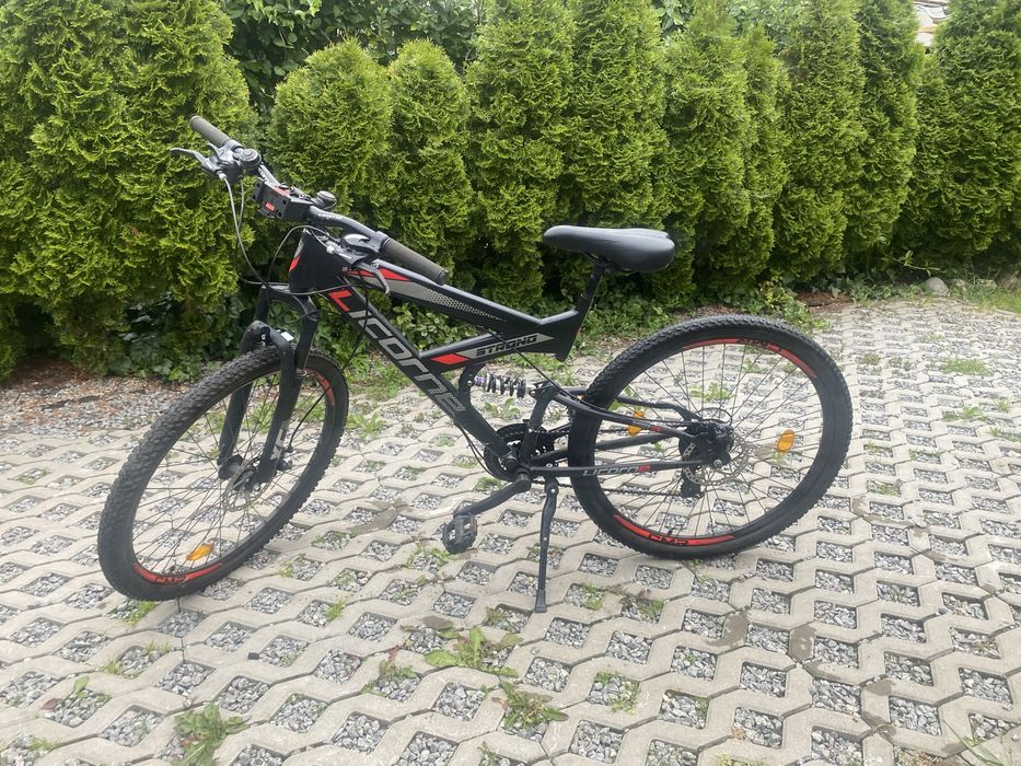 Rower górski czarno czerwony