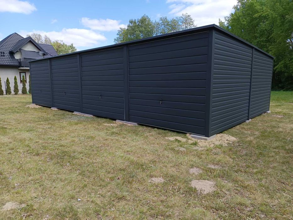 garaz blaszany 15x6 garaż blaszak  garaże blaszane profil 7x5 3x6 6x6