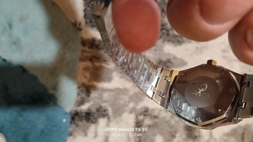 Zegarek srebrny męski