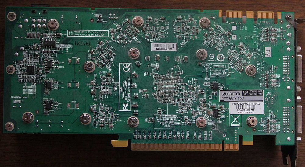 Відеокарта/Видеокарта Leadtek PCI-Ex GeForce GTS 250 512 MB DDR3