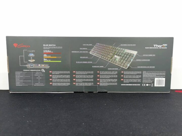 Klawiatura Gamingowy GENESIS THOR 420 RGB  - Nowa