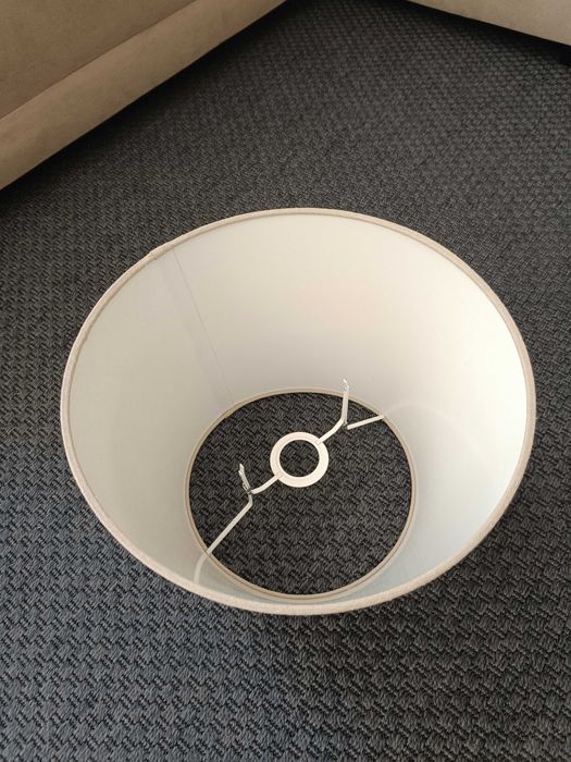 Abajur cónico para candeeiro mesa ou teto 23-33 cm bege