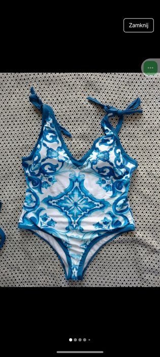 Komplet strój kąpielowy xxl z pareo