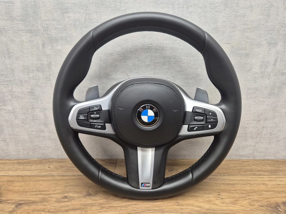 BMW G30 G31 G11 G05 G06 G07 Kierownica M-Pakiet Skóra Łopatki Tempomat