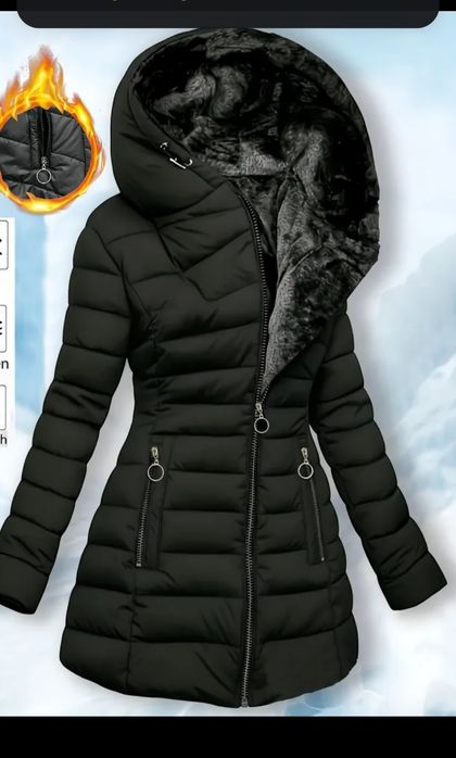 Kurtka zimowa damska nowa bardzo ciepła