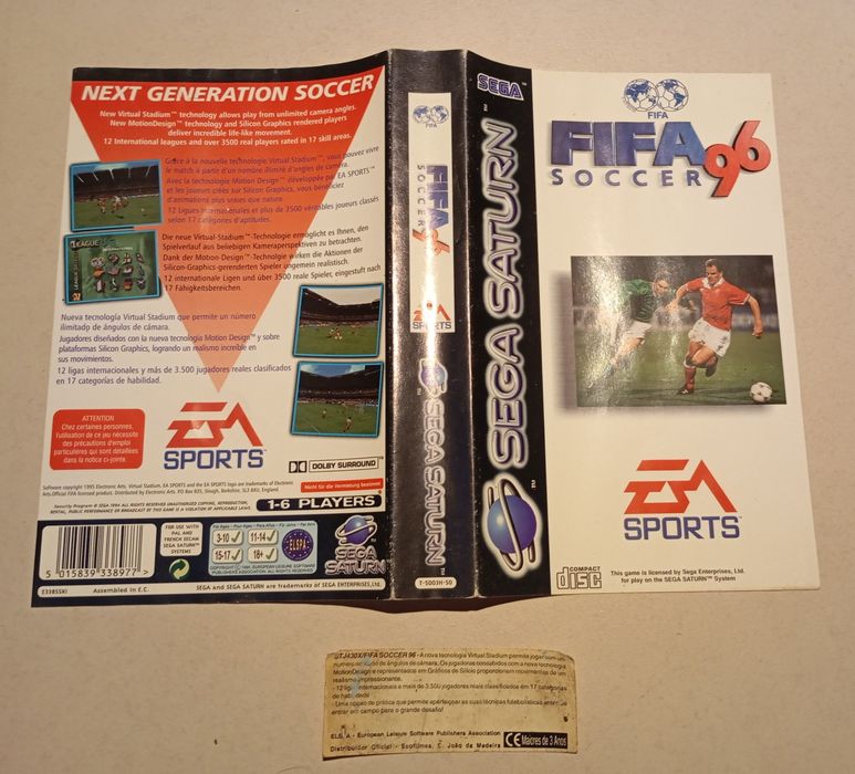 Capa Fifa 96 Sega Saturn