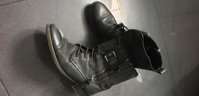 Zara Girls botki dziewczęce skóra naturalna rozm. 33