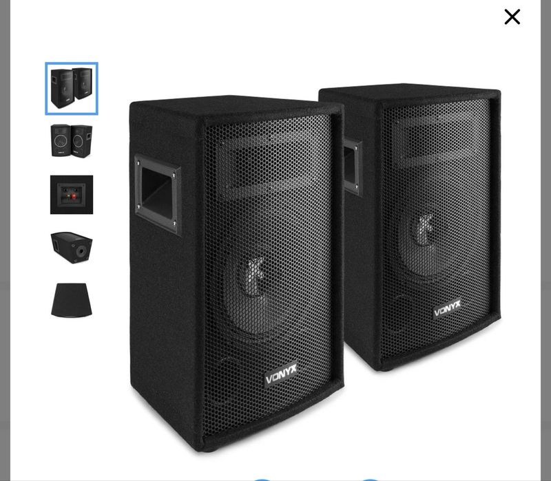 Par Colunas pasivas  6 ‘’ 250w