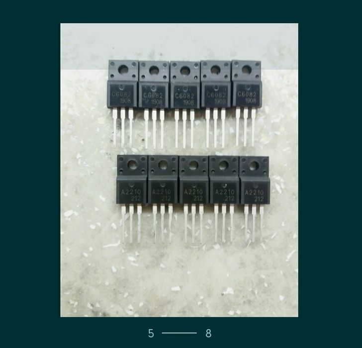Транзистори A2222+C6144+E09A7418A  комплект