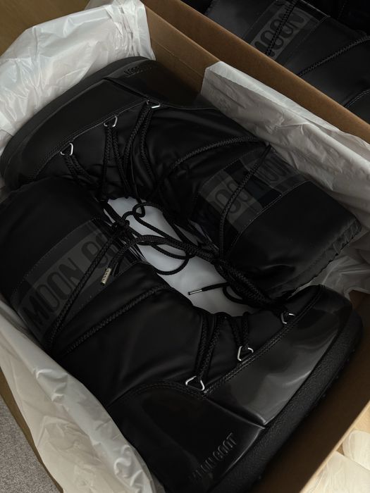 Високі мунбути Moon Boot Icon High Glance Black оригінал