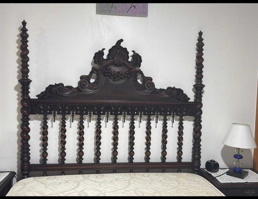 Quarto completo em mogno maciço – conjunto clássico