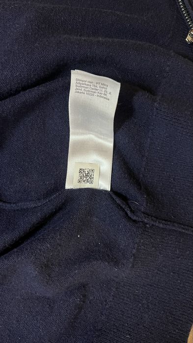 Cиній кардиган Tommy Hilfiger на блискавці