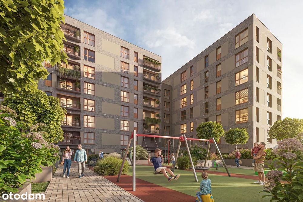 2-pokojowe mieszkanie 44m2 + balkon Bezpośrednio