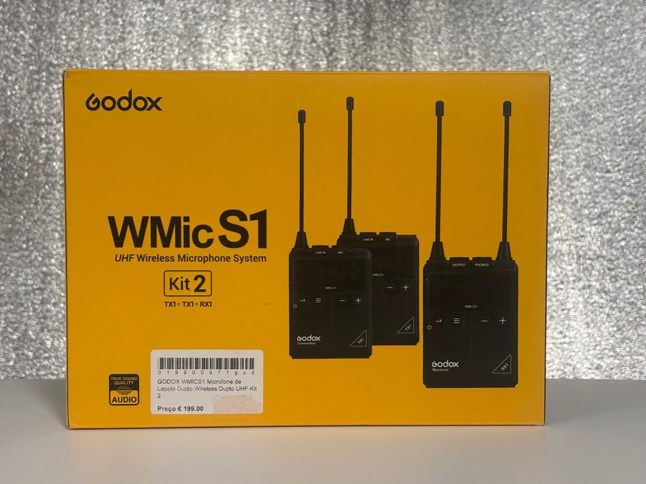 Godox WMicS1 com 2 Sistemas de Microfone Lapela Sem Fio