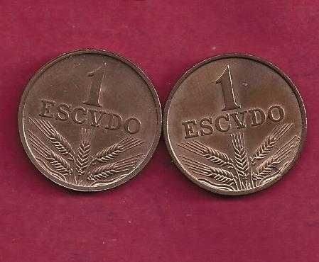 REPUBLICA  2 MOEDAS SOBERBAS 1 ESCUDO 1969 E 1971