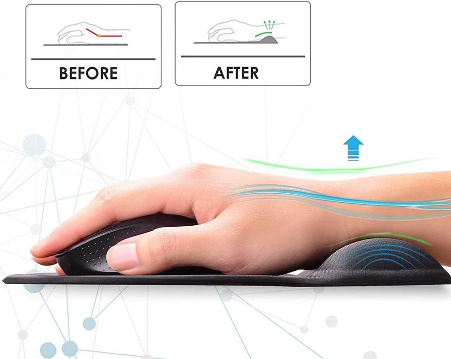 Килимок для мишки з подушкою під зап'ястя, з грудьми, аніме коврики