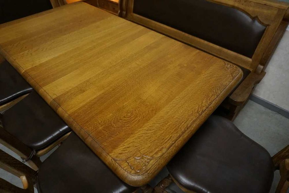 Ekskluzywny Narożnik Kuchenny Podświetlany Stół Rozkł 4 krzesła  K-499