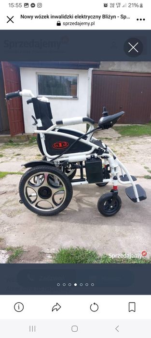 Wozek inwalidzki elektryczny nowy antar