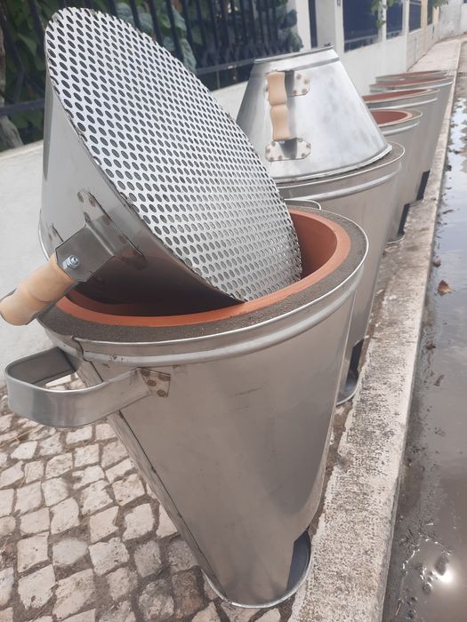 Assador Fogareiro, carrinhos e todo matrial para Castanhas  assadas