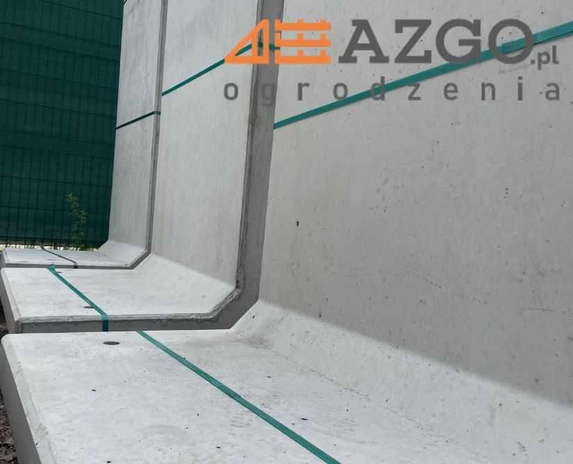 Mur betonowy L-ki betonowe 2m 1m oporowy ogrodzenie od ręki Białystok