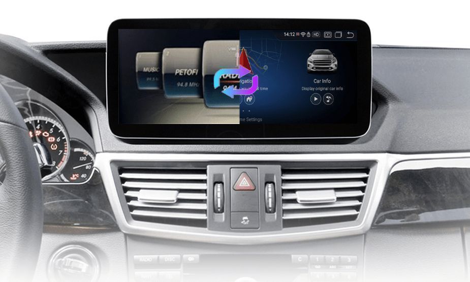 Mercedes E W212 S212 2009–2016 – Radio Android 10.25" CarPlay