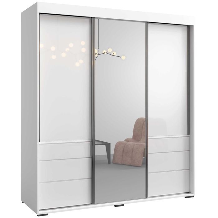 Szafa przesuwna Torino 3D 180 (lacobel) 6 wariantów [Darmowa Dostawa]