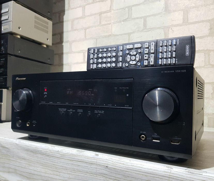 Пульт! 5.1AV-ресивер Pioneer VSX-528-K,5*130 Вт!HDMI,USB,4К,AirPlay