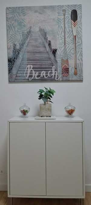 Armario branco para tolhas/copos/cereais