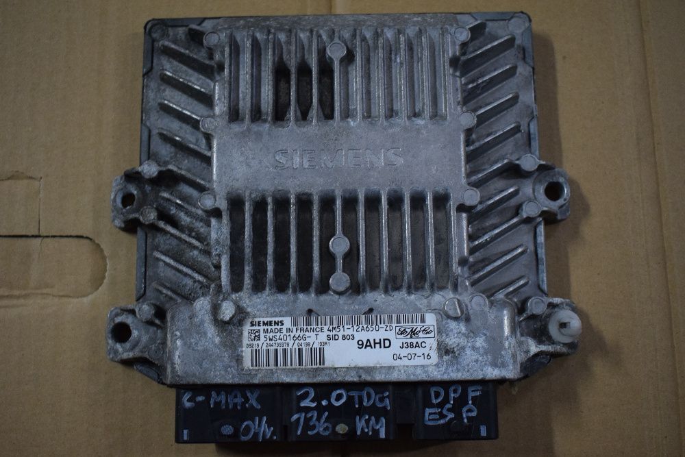 Komuter silnika Ford Focus C-max 2,0 tdci DPF FAP sterownik