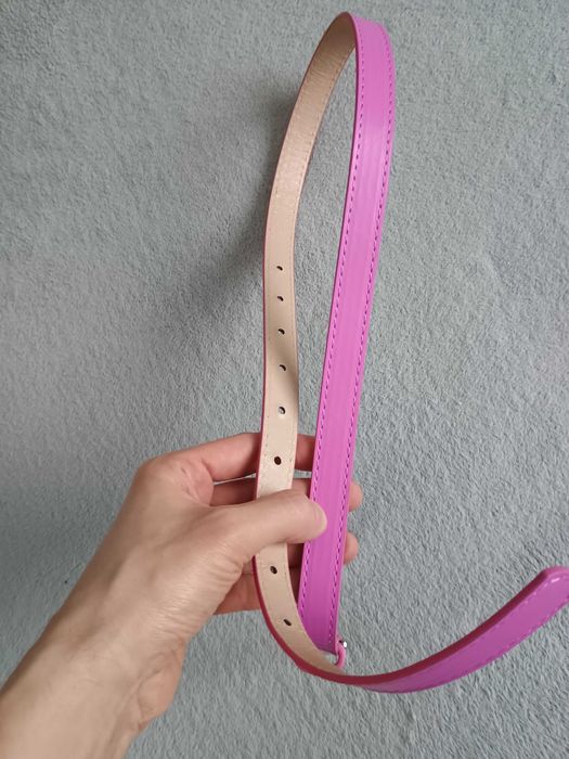 Nowy damski różowy pasek 90 cm