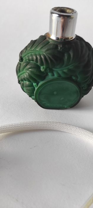 Schlevogt zielone szkło malachitowe perfumetka