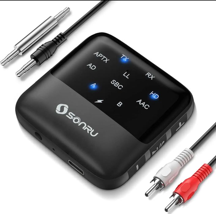 SONRU Bluetooth 5.2 Передавач-приймач 2 в 1,