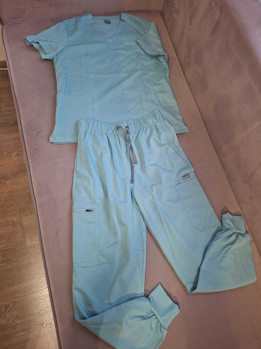 Ubrania medyczne stroje unifrom spodnie i bluzka chirurgiczna komplet