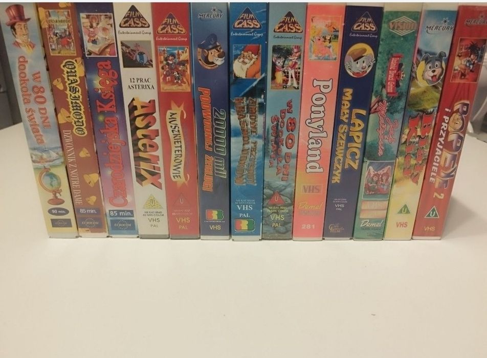 Kolekcja bajek VHS- klasyki dziecinstwa