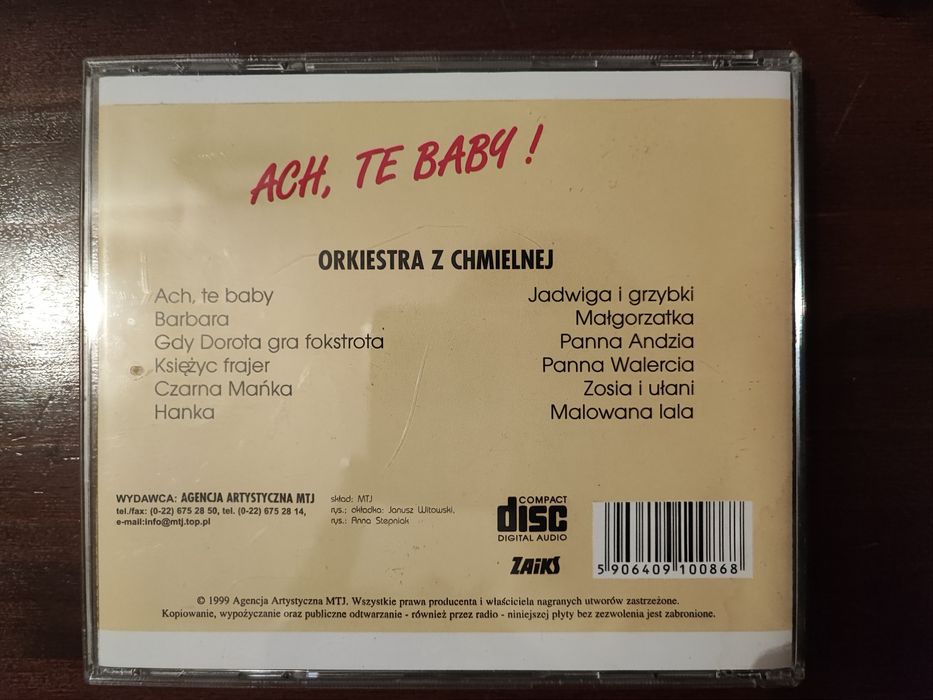 Orkiestra z Chmielnej. Ach, te baby. Płyta CD..