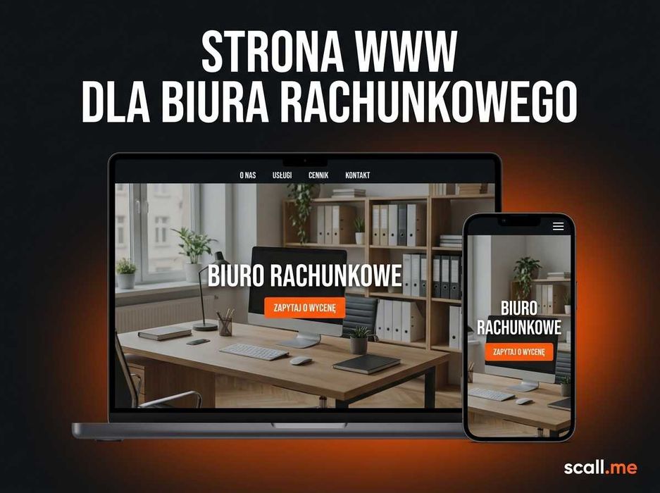 Strona internetowa dla biura rachunkowego | gotowa w 2 dni