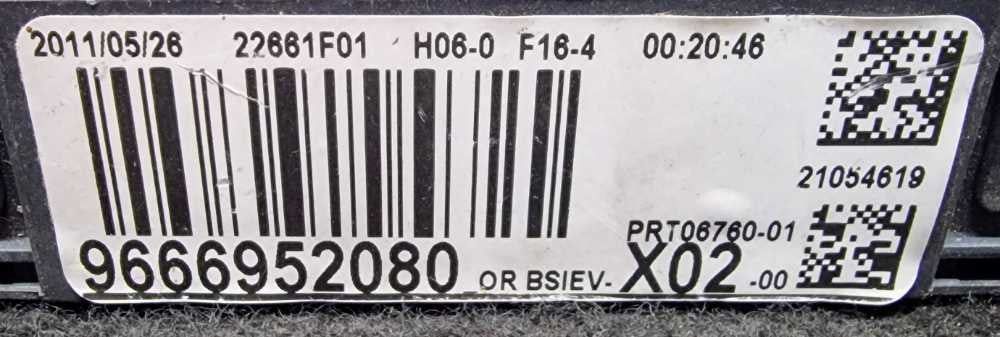 Caixa Fusíveis / SAM / BSI 9666952080 - PEUGEOT 207 SW