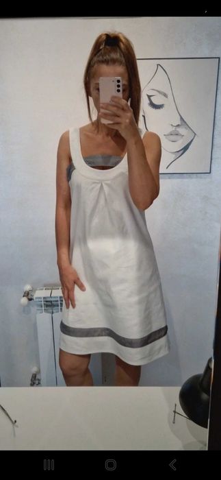 Cała bawełniana sukienka Promod rozmiar 40