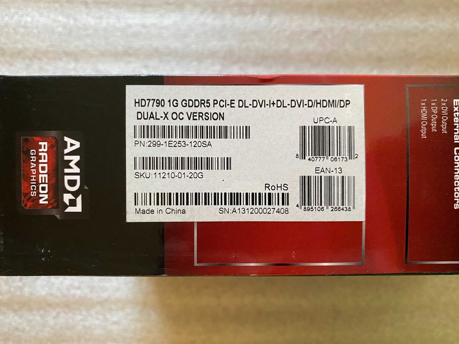 Видеокарта Sapphire HD 7790 Dual-X 1GB GDDR5 128Bit OverClocked