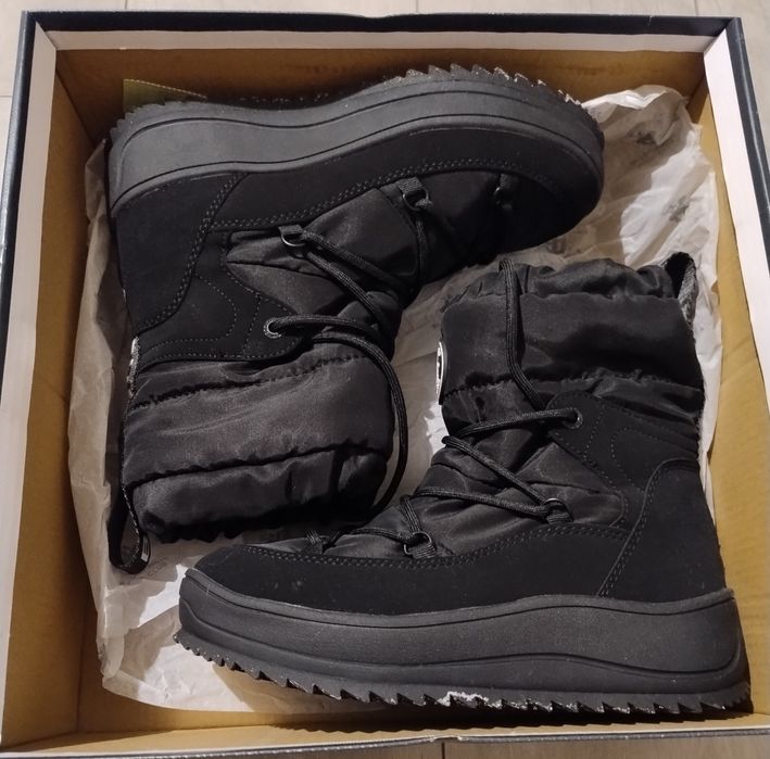 Czarne śniegowce 37/38 Beverly hills buty