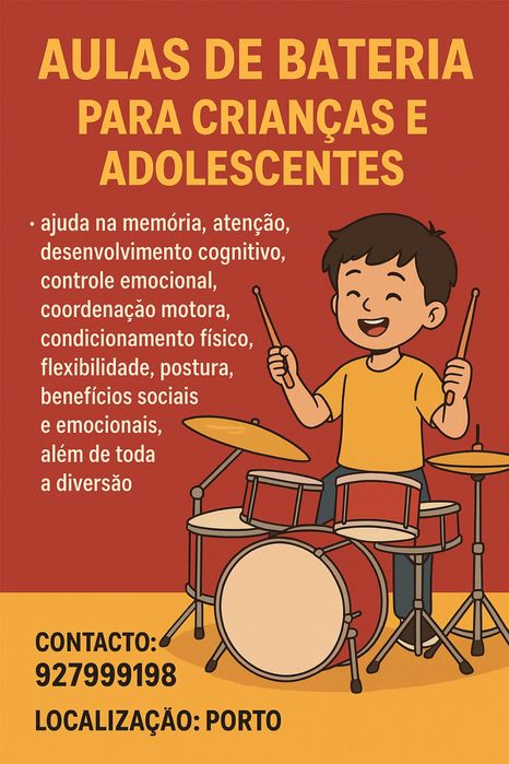 Aulas de bateria64750299580547120