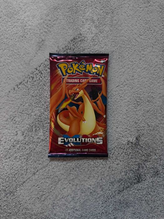 Karty POKEMON Evolutions. Charizard, Kolekcja, Nie otwarte