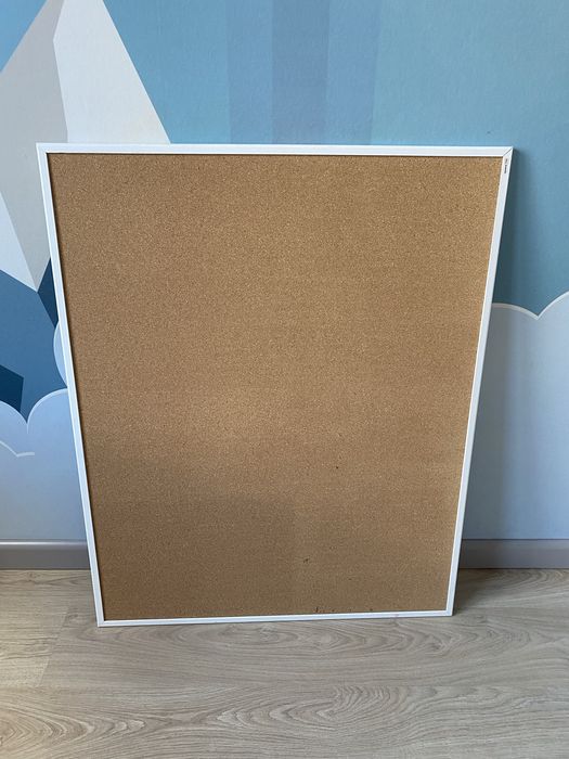 Tablica korkowa 100x80 drewniana rama + gratis pinezki