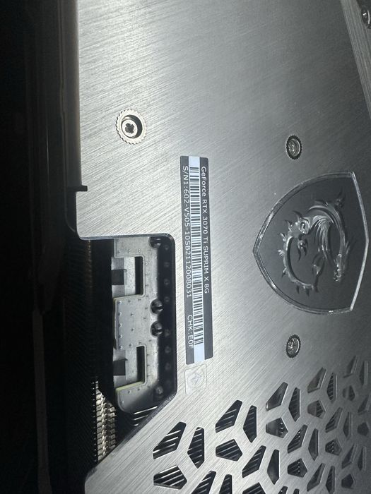 MSI RTX 3070 TI Suprim 8G