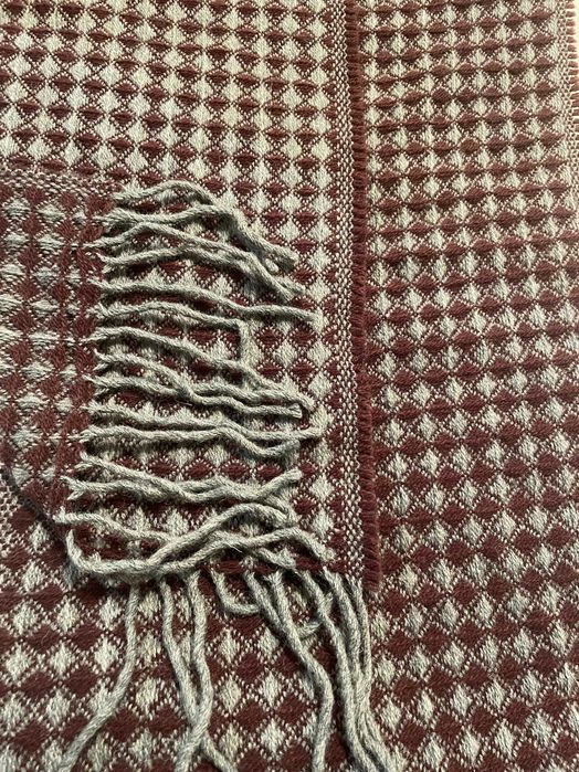 Elegancki, męski szalik zimowy z wełną Made in Italy
