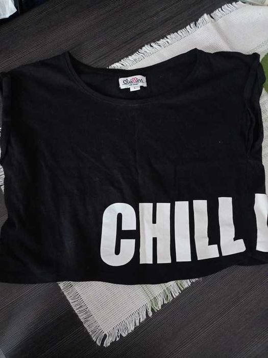 Krótka bluzka t-shirt damska r.L
