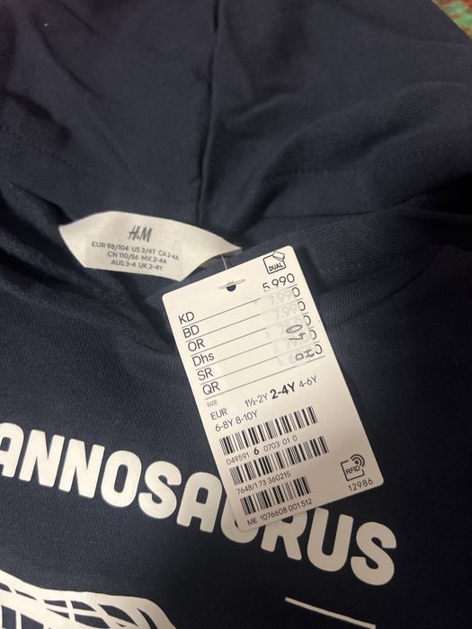 Новий утеплений дитячий худі з капуром від h&m 2-4 роки