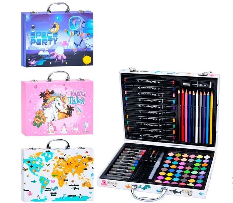 Набір малювання у валізі_набор в чемодане для рисования_единорог_творч