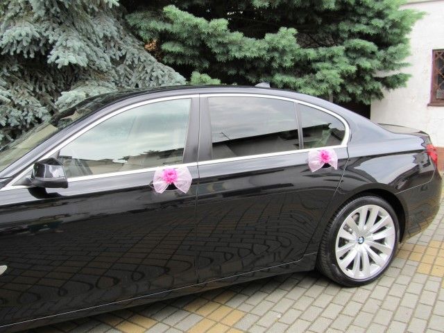 Dekoracja samochodu ~ SZARFA ŚLUB STROIK OZDOBA