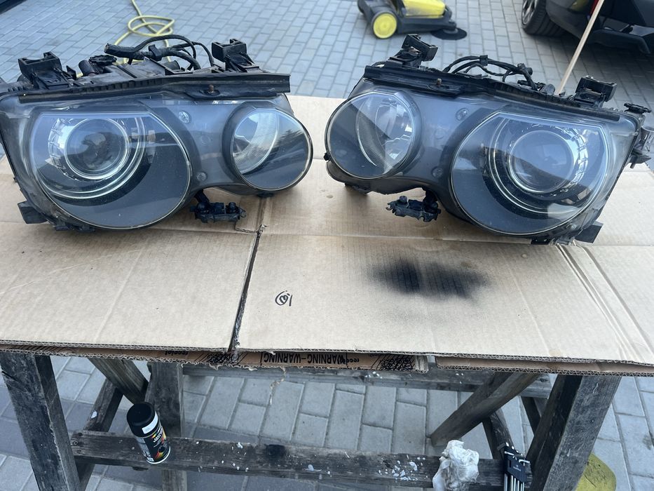Bmw e46 reflektory compact ,kompakt lampy przednie xenon,ksenon przód